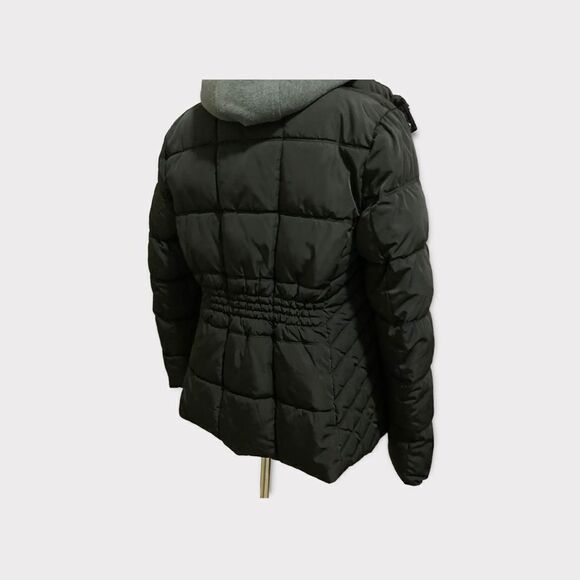 Tommy Hilfiger Black Puffer Down Alternative Jacket With Removable Hoody - Picture 10 of 13
